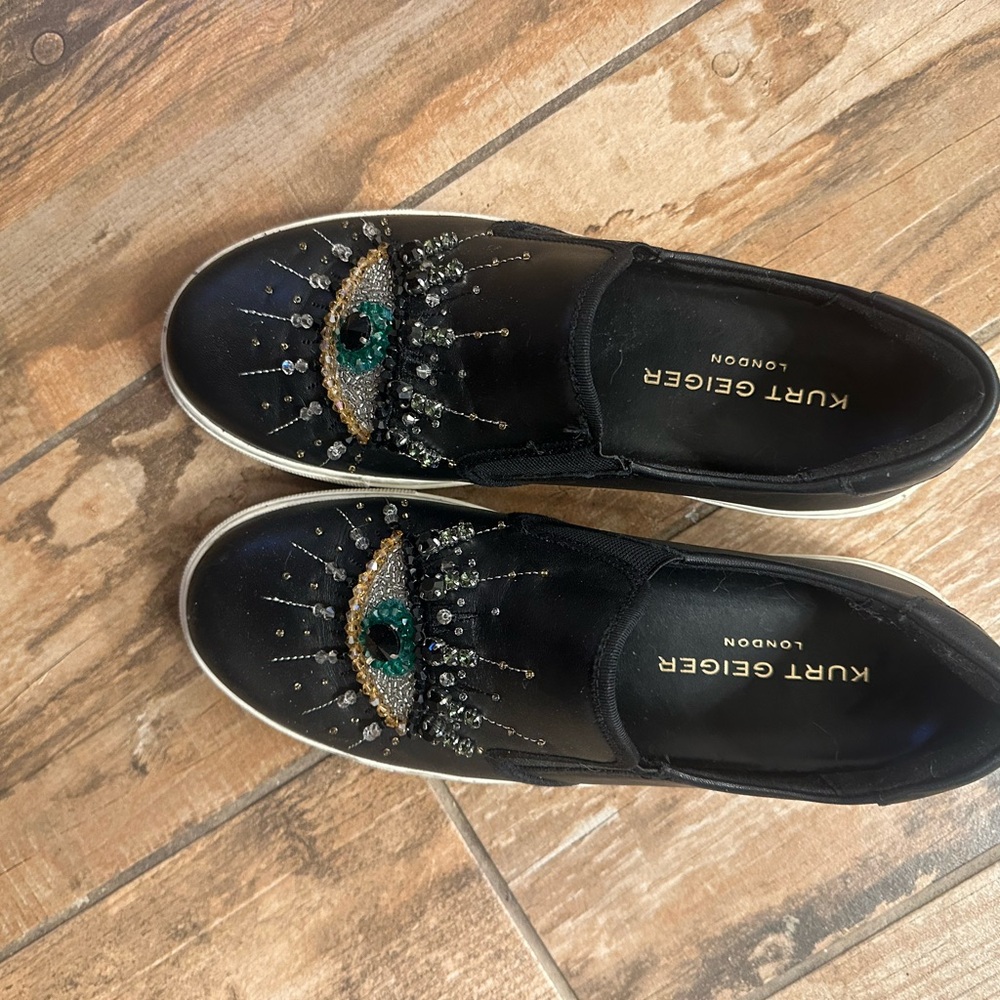 Kurt Geiger Black Embellished Women's Shoes